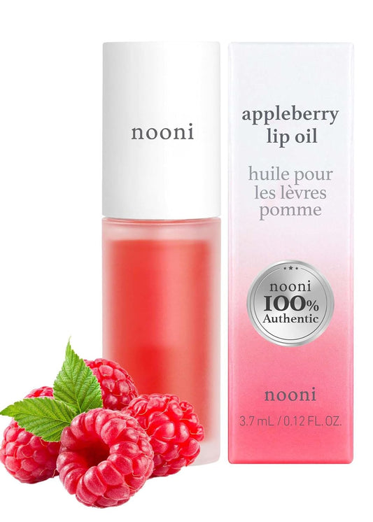 Korean Appleberry Lip Oil - Long-Lasting Moisturizing Lip Stain, Plumping and Revitalizing Formula for Dry Lips, Waterproof, Vegan, 0.12 Fl Oz