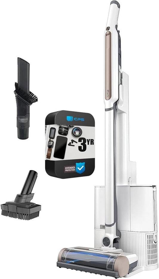 WS642AE Wandvac Cordless Self-Empty Vacuum System + HEPA Charging Base (Renewed) Bundle with 3 YR CPS Enhanced Protection Pack