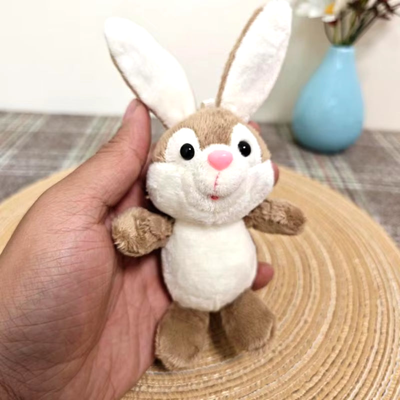 Easter Bunny Plush Toy Keychain Pendant | Cute Stuffed Carrot Bunny (12cm) for Trees, Backpacks & Cars