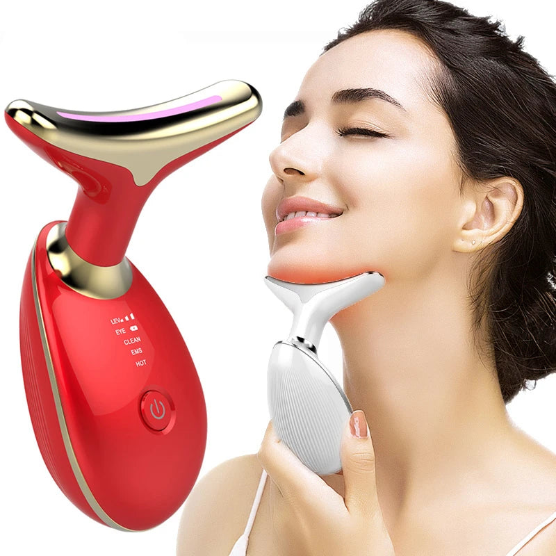 Household Thermal Neck Lifting and Firming Electric Beauty Instrument | Skin Care & Wrinkle Remover Massage Tool