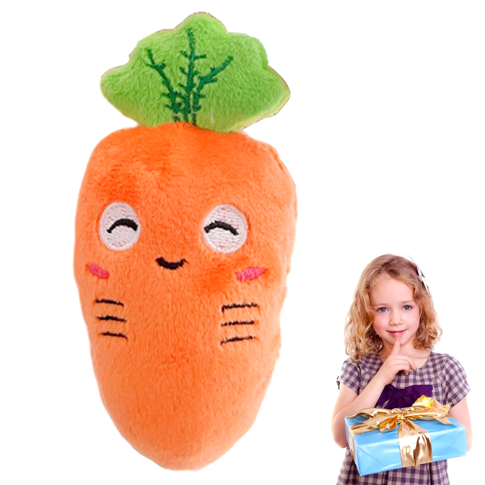 Easter Bunny Plush Toy Keychain Pendant | Cute Stuffed Carrot Bunny (12cm) for Trees, Backpacks & Cars