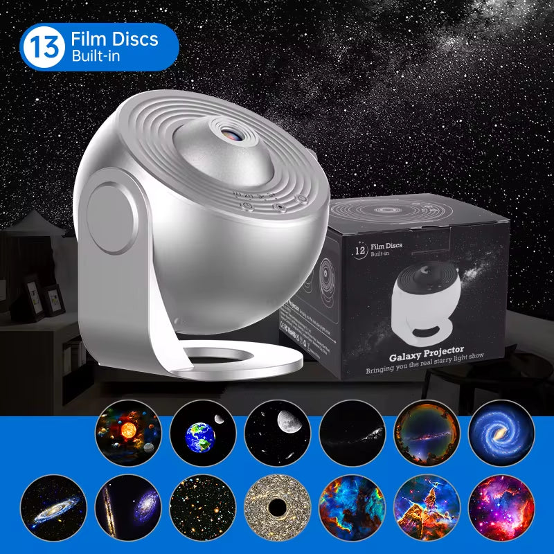 Night Light Galaxy Projector - 360° Rotating Starry Sky Projector Lamp for Kids' Bedrooms | Perfect Valentine's Day and Wedding Décor Gift