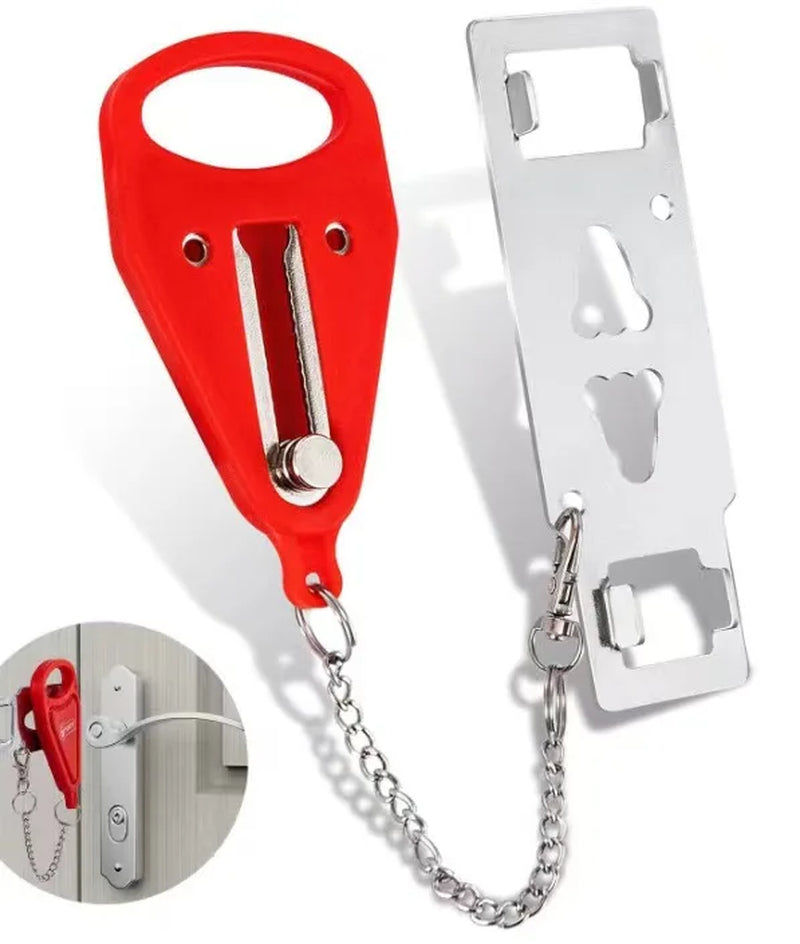 Portable Door Lock Double Hole Security Door Locker Safety Latch Metal Lock Home Room Hotel anti Theft Security Lock